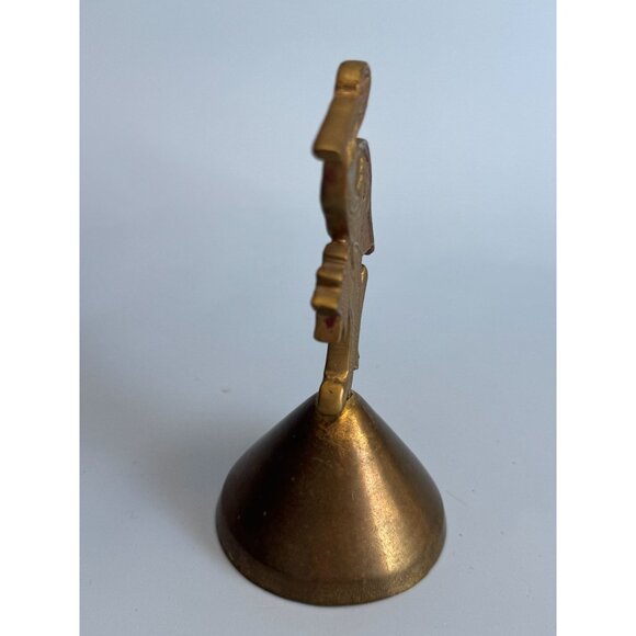 Vintage Brass Stork Bell  Bells Of Sarna Made In India 4 1/4" - Picture 4 of 7